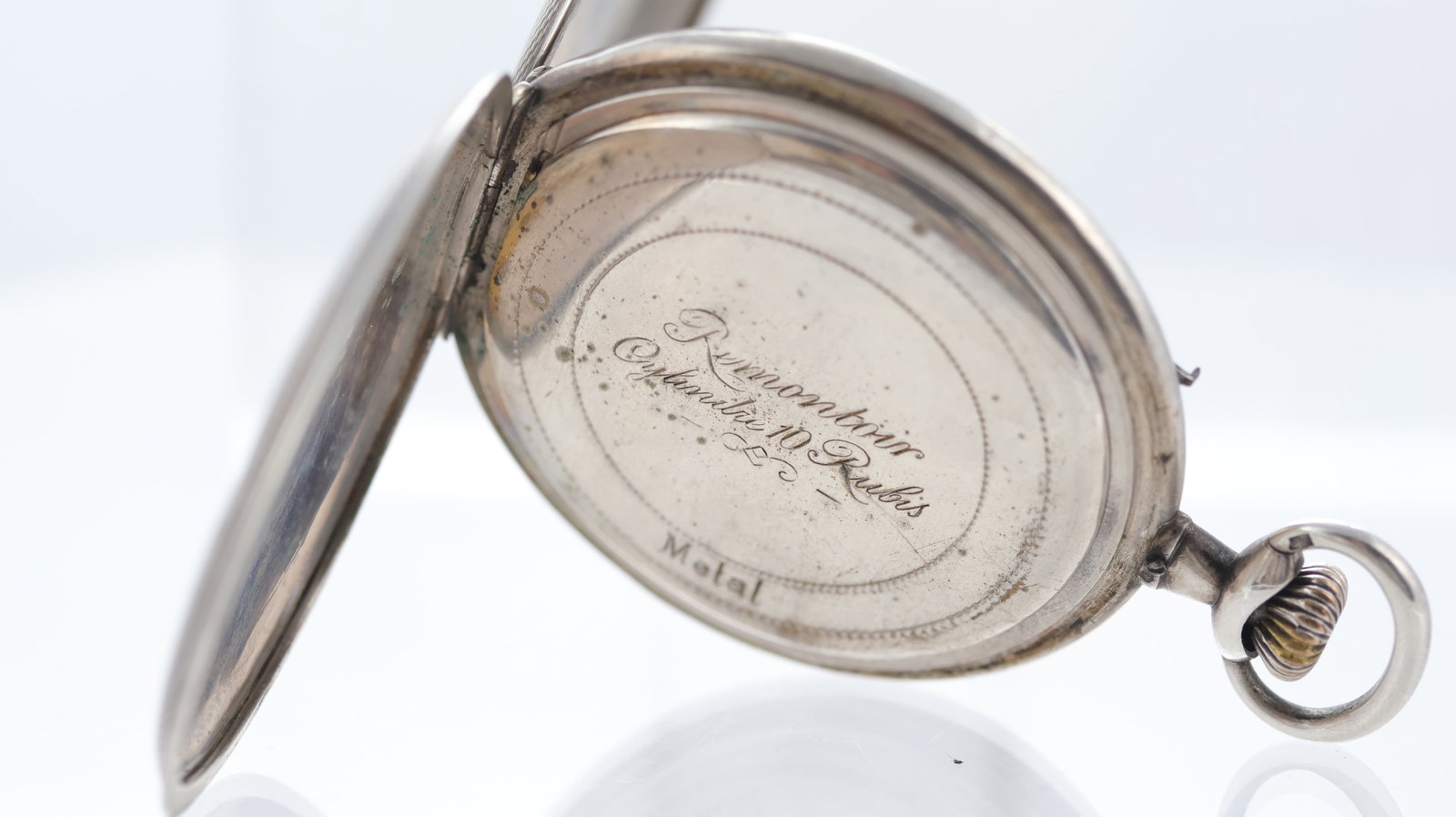 A Rare Silver Cased Foundation Era Lange & Sohne Manually Wound Pocket Watch - 6