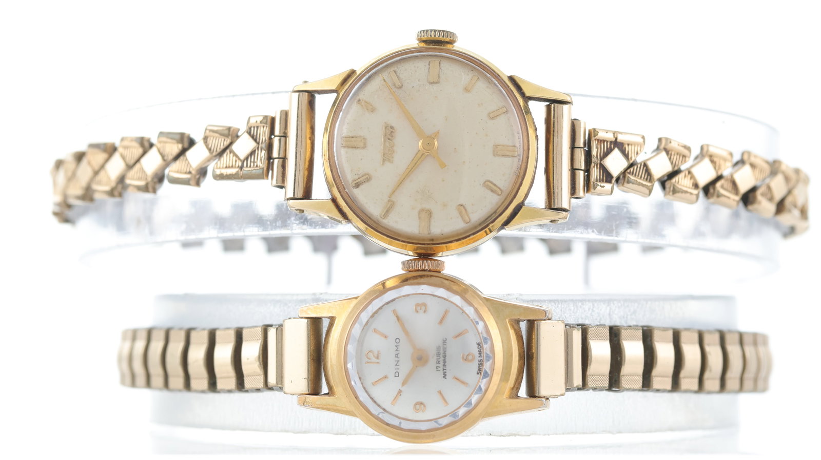 Job Lot of 2 Ladies Manual Wind Wristwatches: Job Lot of 2 Ladies Manual Wind Wristwatches, 1x Tissot, 1x Dinamo, both currently running
