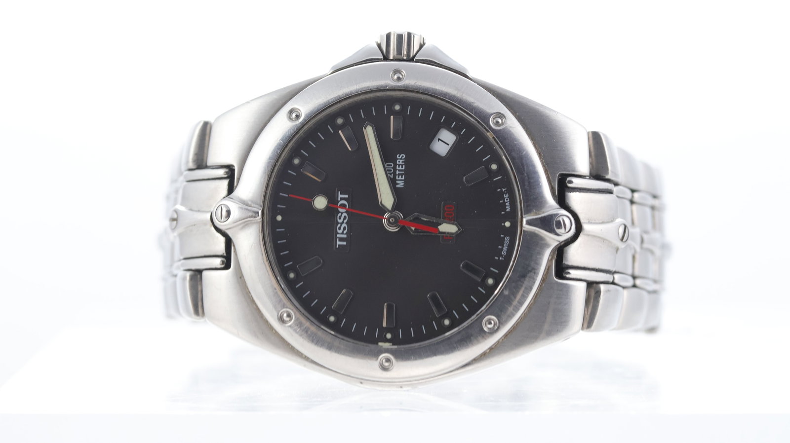 Tissot Pr 200 Ref P160/260: Brand: Tissot Model Name: Pr 200 Reference: P160/260 Movement type: Quartz Dial shape: Circular Dial colour: Grey Dial features: Lume hands, baton hour markers, quickset date a