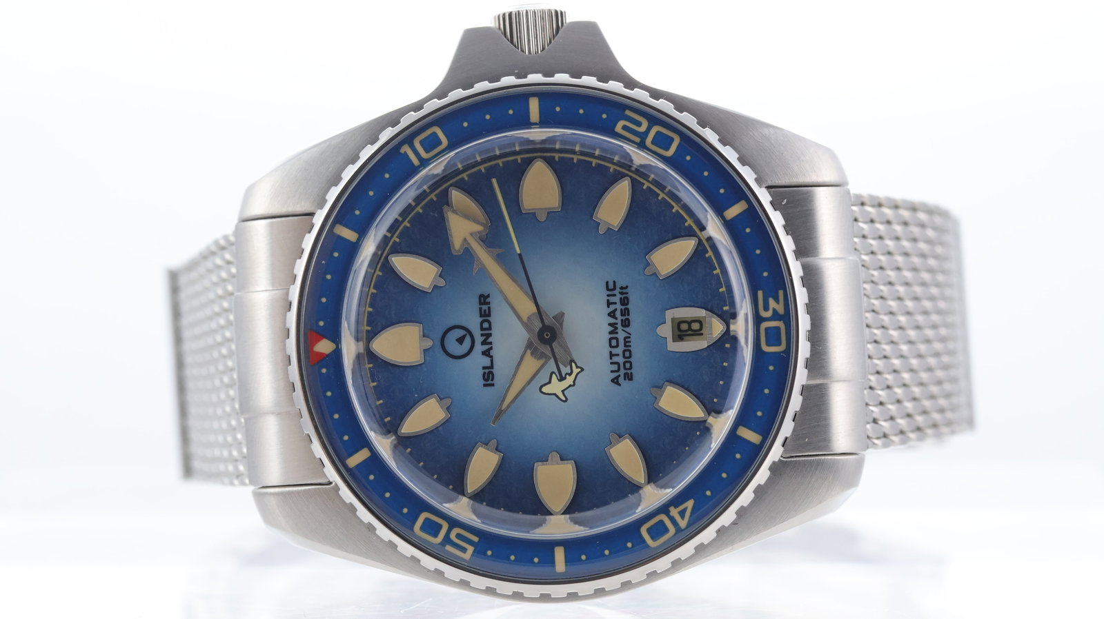 Islander Hudson 'Harpoon Diver' Ref ISL-303 with Box Circa 2025: Brand: Islander Model Name: Hudson 'Harpoon Diver' Reference: ISL-303 Movement type: Automatic Movement calibre: Islander Miyota 9015 Year: Circa 2025 Box: Full Box Dial