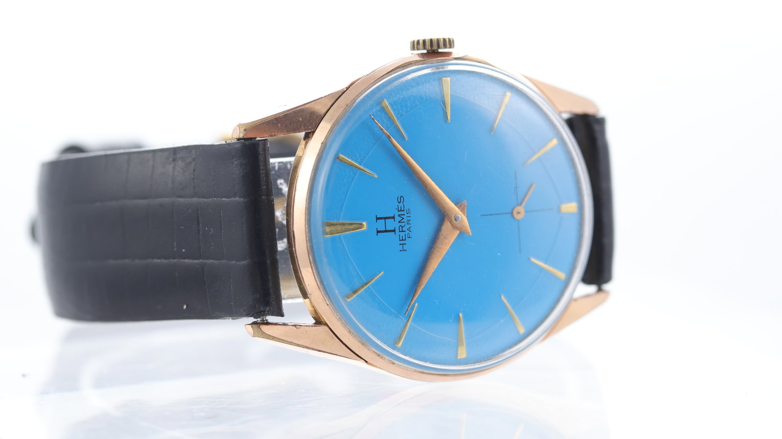 Vintage Hermes Paris Manual Wind Wristwatch Ref 1887 - 2
