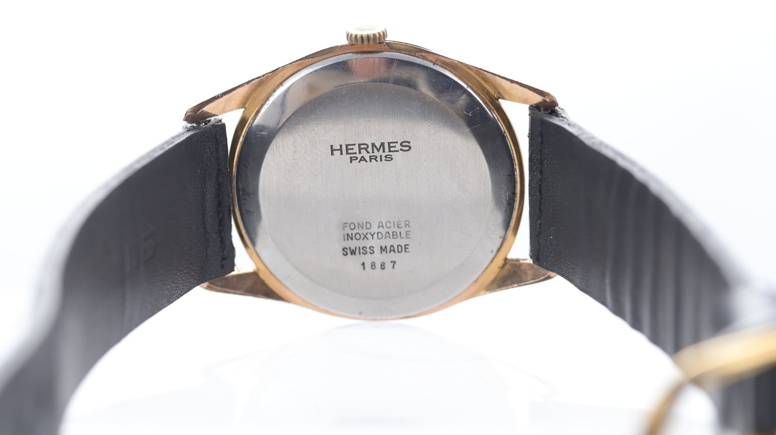 Vintage Hermes Paris Manual Wind Wristwatch Ref 1887 - 4