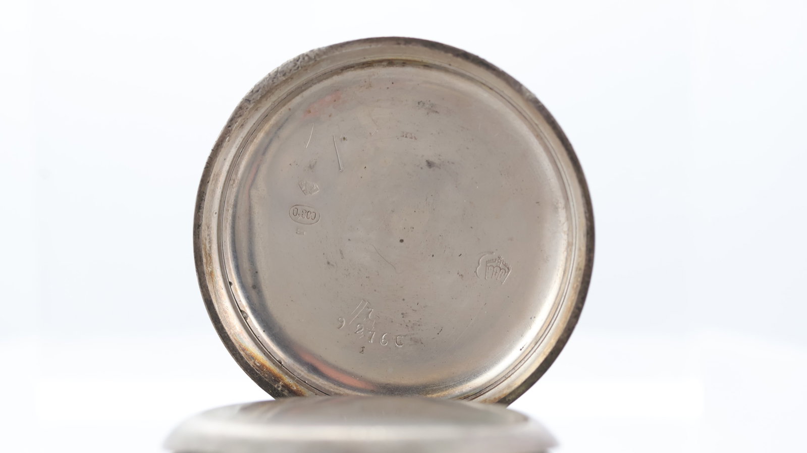 A Vintage Spiral Breguet 0.800 Silver Manually Wound Pocket Watch - 6