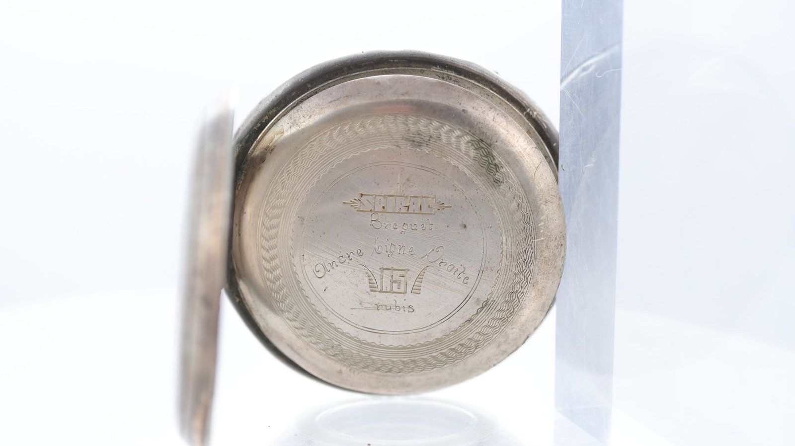 A Vintage Spiral Breguet 0.800 Silver Manually Wound Pocket Watch - 7