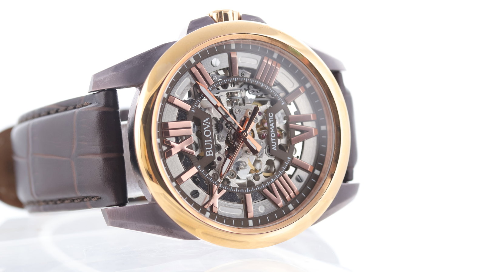 Bulova Sutton Skeleton Automatic Ref 98A165 - 2