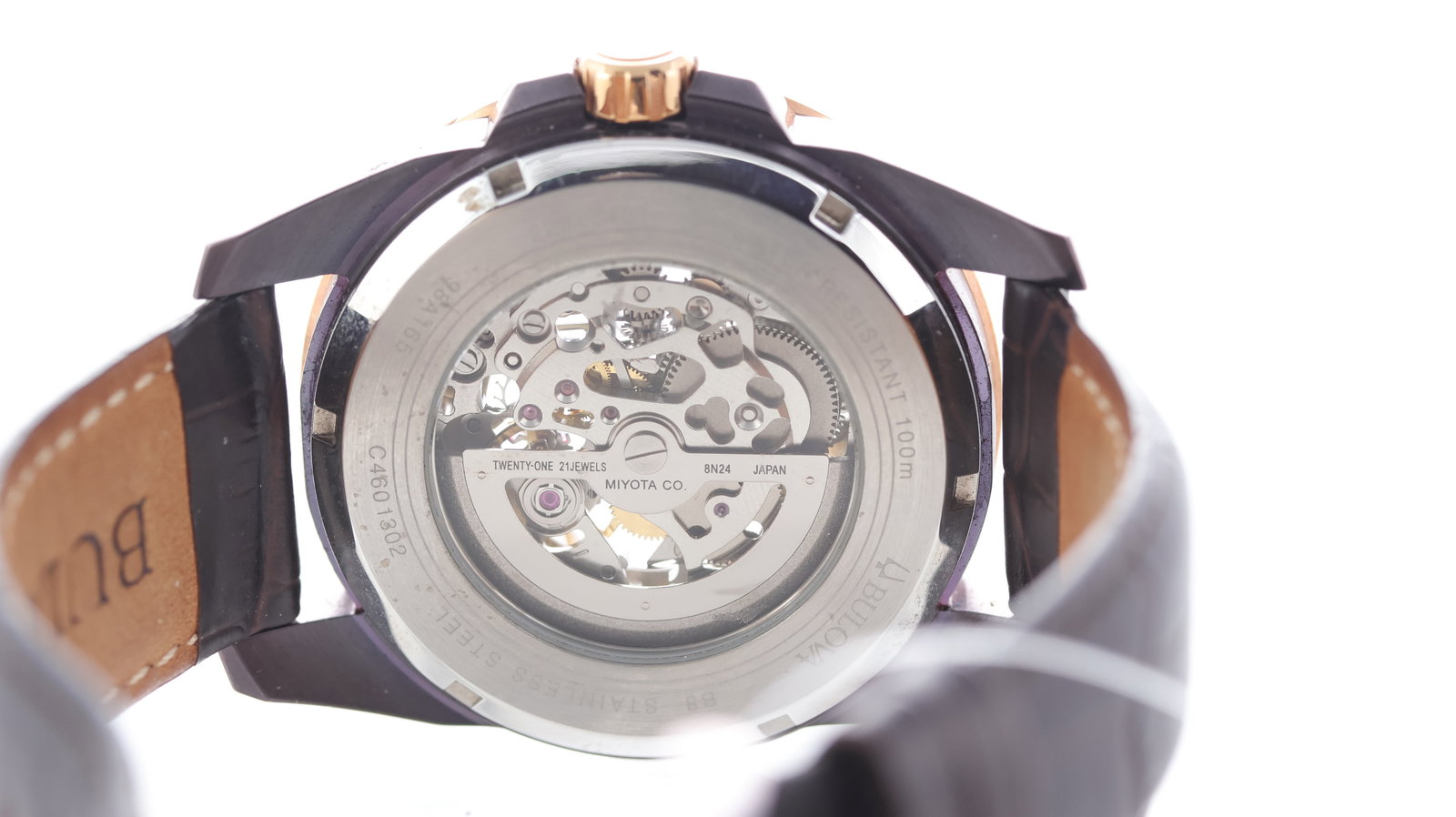 Bulova Sutton Skeleton Automatic Ref 98A165 - 5