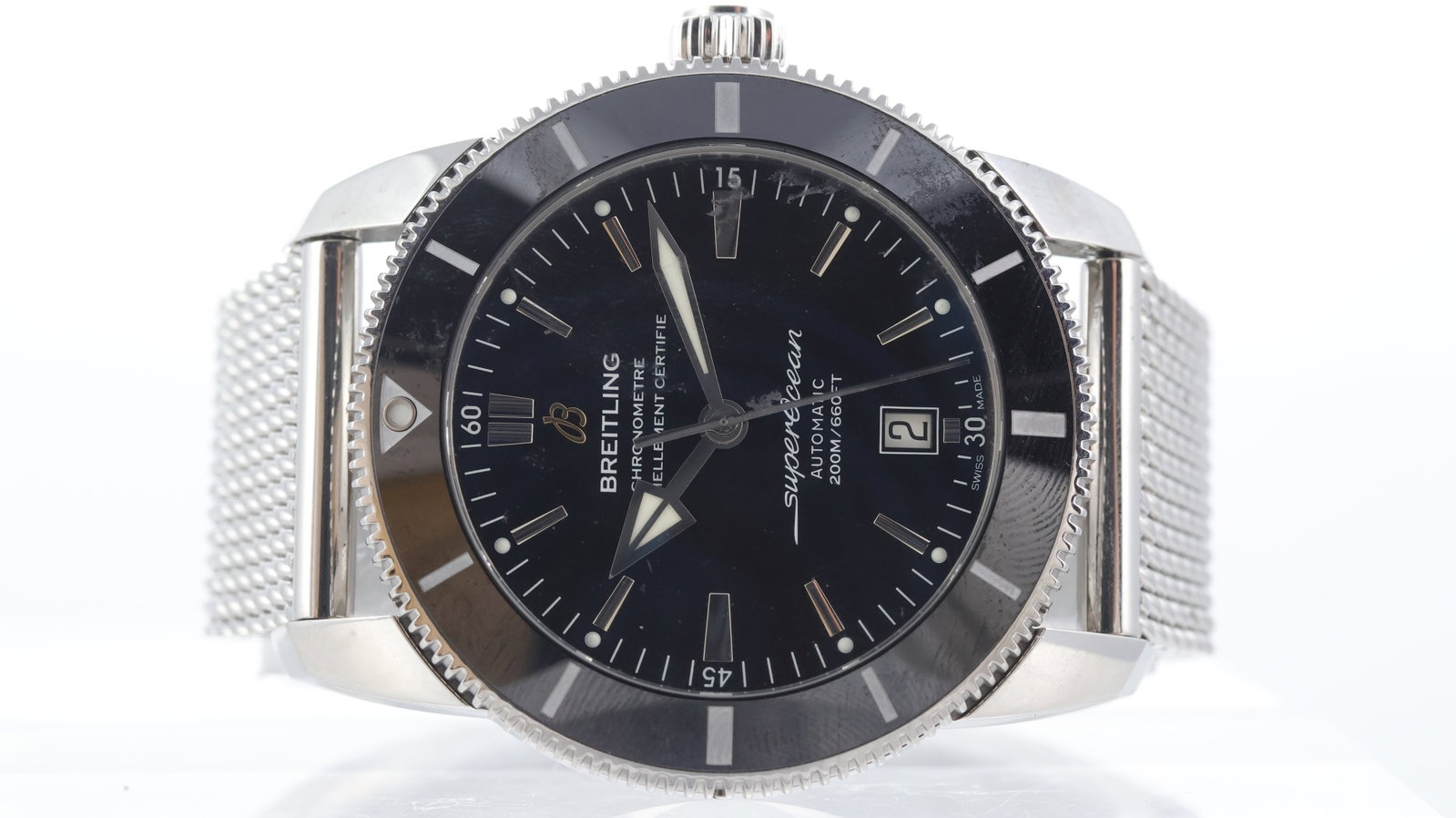 Breitling Superocean Heritage Ref AB2020 Circa 2017: Brand: Breitling Model Name: Superocean Heritage Reference: AB2020 Movement type: Automatic Movement calibre: Breitling B20 Year: Circa 2017 Dial shape: Circular Dial colour: Black Dial features: Appl