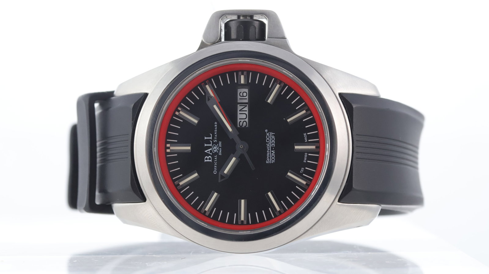 Ball Engineer Hydrocarbon DEVGRU 'Seal Team Six' Ref NM3200C: Brand: Ball Model Name: Engineer Hydrocarbon DEVGRU Reference: NM3200C Movement type: Automatic Dial shape: Circular Dial colour: Black Dial features: Applied baton hour markers with lume inserts. Day