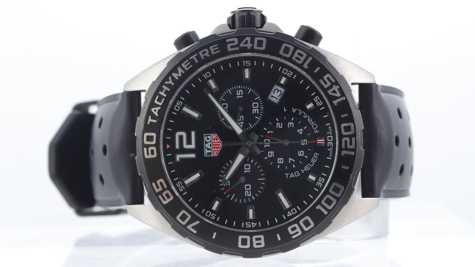 Tag Heuer Formula 1 Ref CAZ1010 with Papers Circa 2016: Brand: Tag Heuer Model Name: Formula 1 Reference: CAZ1010 Movement type: Quartz Movement calibre: Tag Heuer Ronda 5040.0 Year: Circa 2016 Papers: Guarantee Card Papers features: Tag heuer card Dial