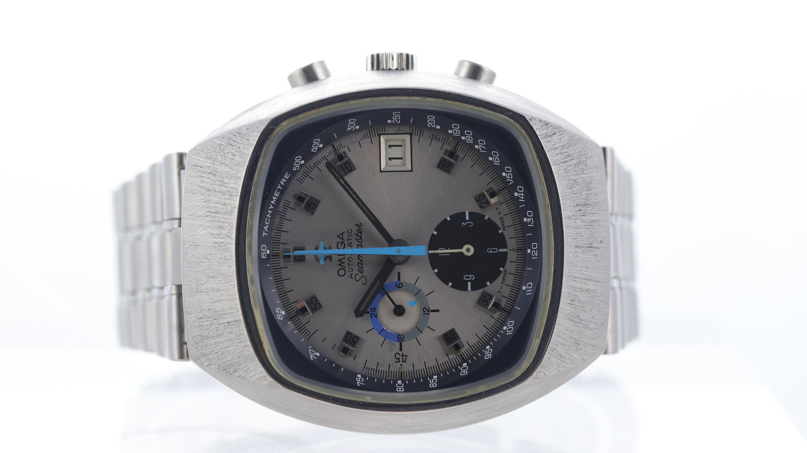 Omega Seamaster 'Jedi' Ref 176.005 Circa 1972: Brand: Omega Model Name: Seamaster 'Jedi' Reference: 176.005 Movement type: Automatic Movement calibre: Omega 1040 Year: Circa 1972 Dial shape: Circular Dial colour: Silver Dial features: Applied bato
