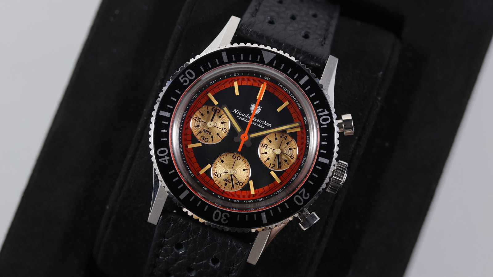 Nivada Grenchen Chronoking 'Paul Newman' Ref 87034Q10 with Box and Papers 2024 (1 of 7)