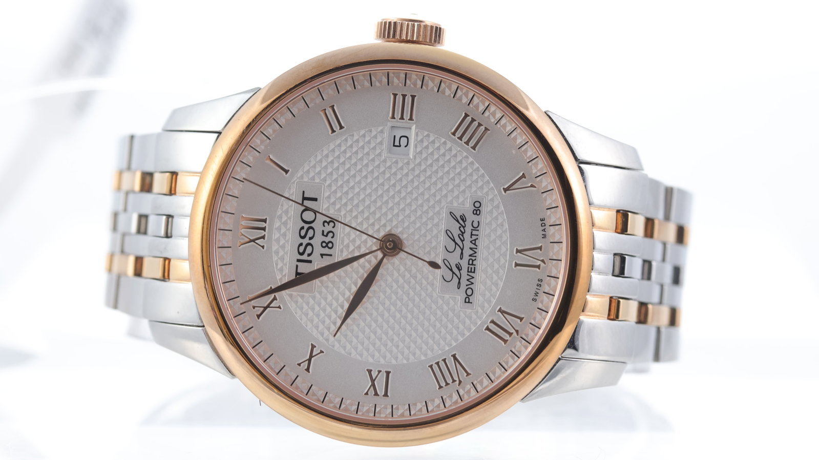 Tissot Le Locle Ref T006407B with Box and Papers: Brand: Tissot Model Name: Le Locle Reference: T006407B Movement type: Automatic Movement calibre: Tissot Powermatic 80 Box: inner box Papers: Booklets Dial shape: Circular Dial colour: Silver Dial