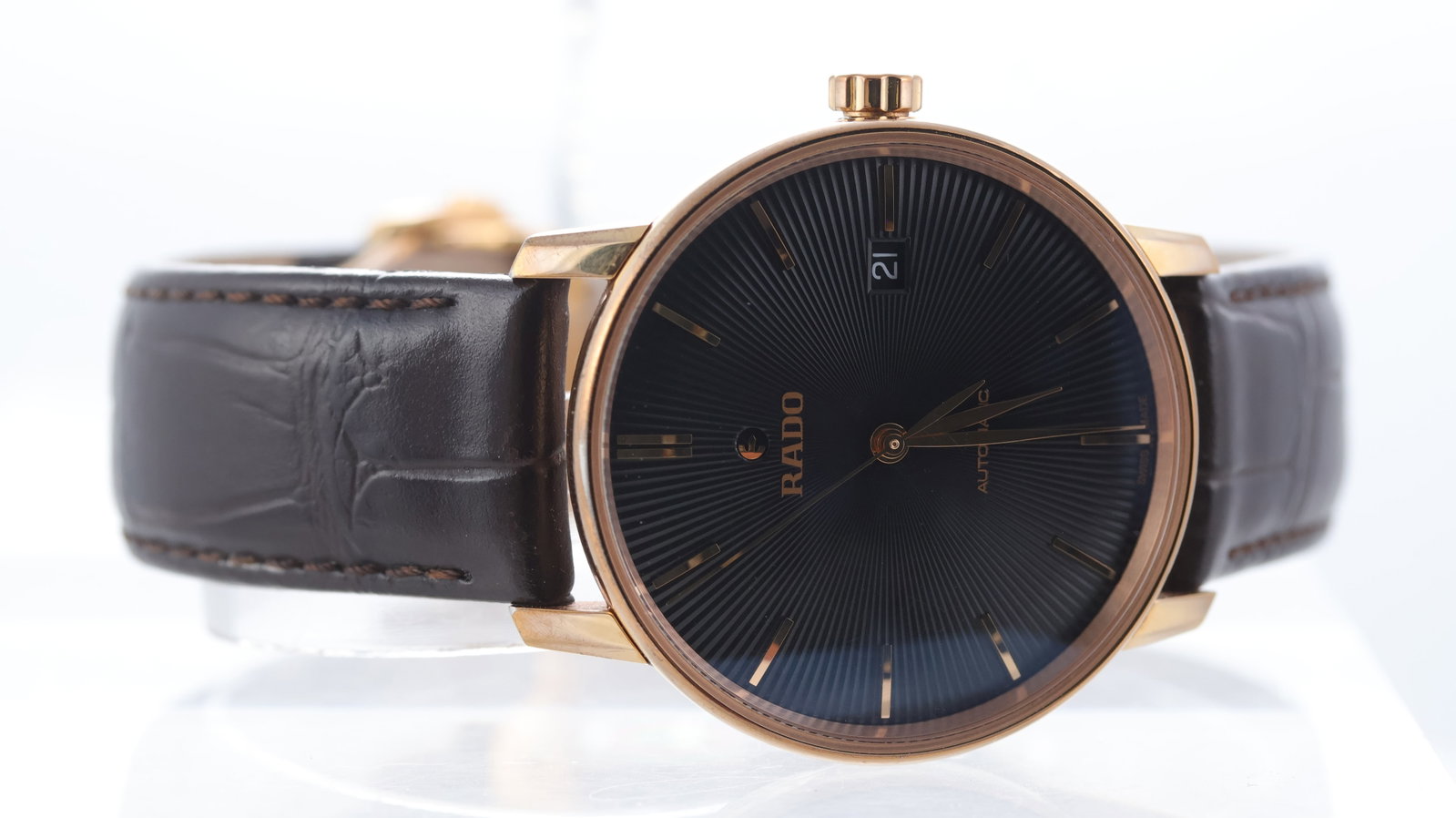 Rado Coupole Rose gold plated Ref 01.763.3861.2 with Box and Papers 2020 - 2
