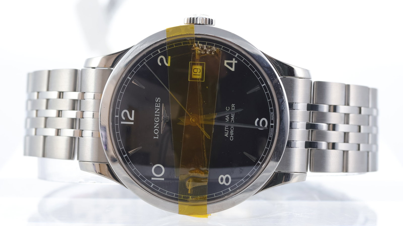 Longines Record Ref L2.821.4.56.6 with Box and Papers 2021 (1 of 1)