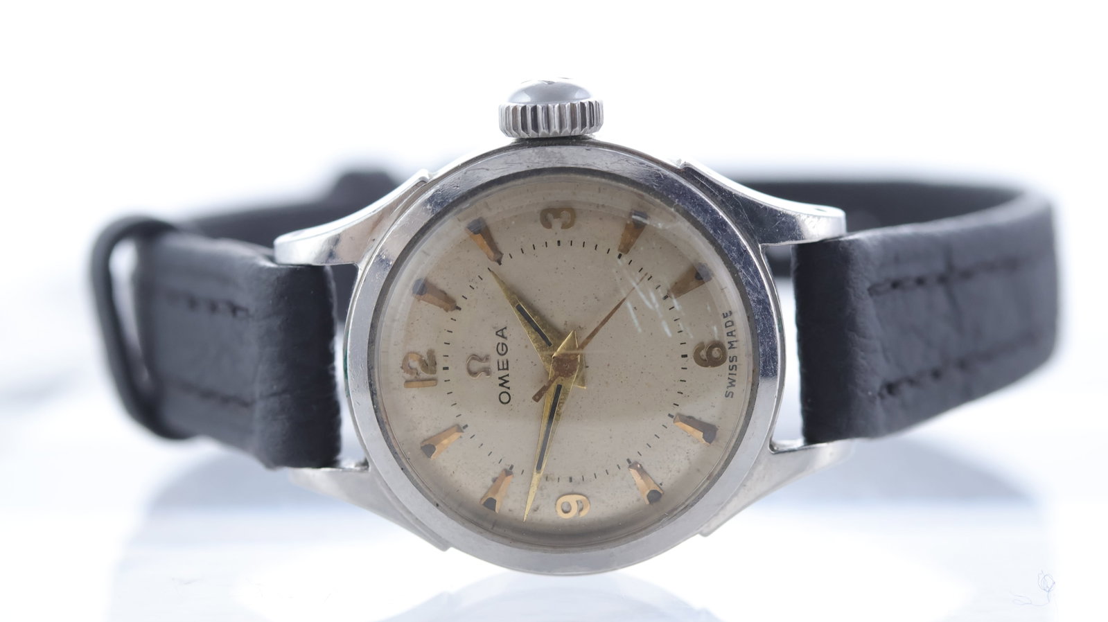 Vintage Ladies Omega Ref 2572-5SC Circa 1950: Brand: Omega Model Name: Ladies Reference: 2572-5SC Movement type: Manual Wind Movement calibre: Omega 252 Year: Circ