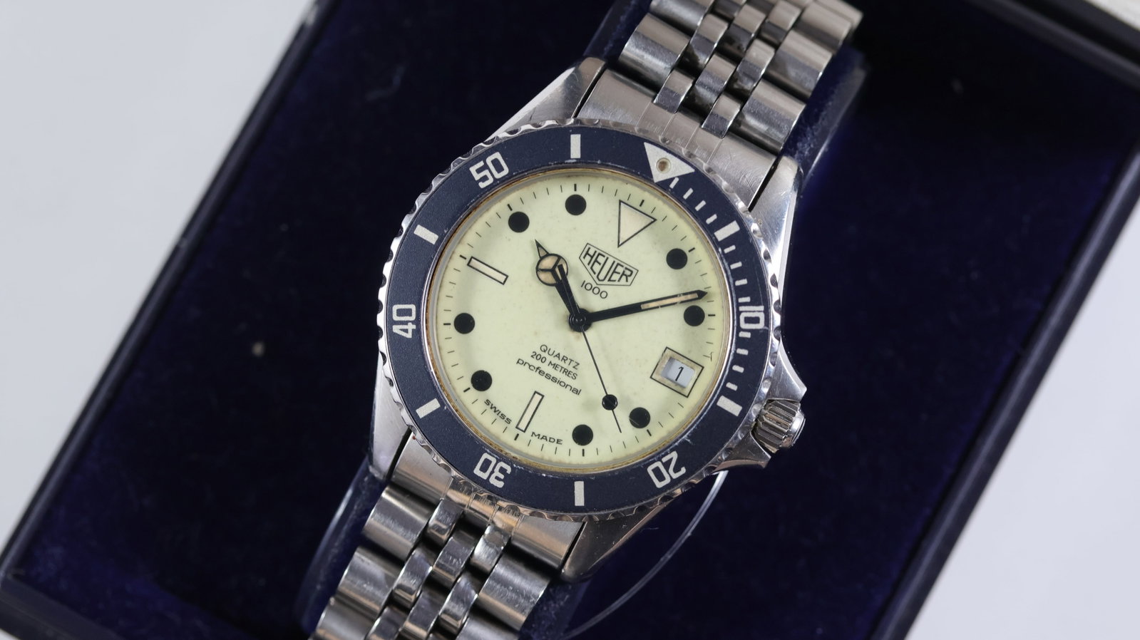 Heuer 1000 'Night Diver' Ref 980.113L with Box and Papers (1 of 7)