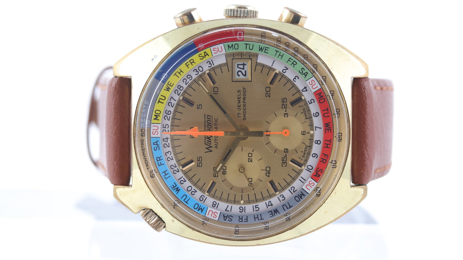 Vintage Wakmann Calendar Chronograph Circa 1970's (1 of 5)