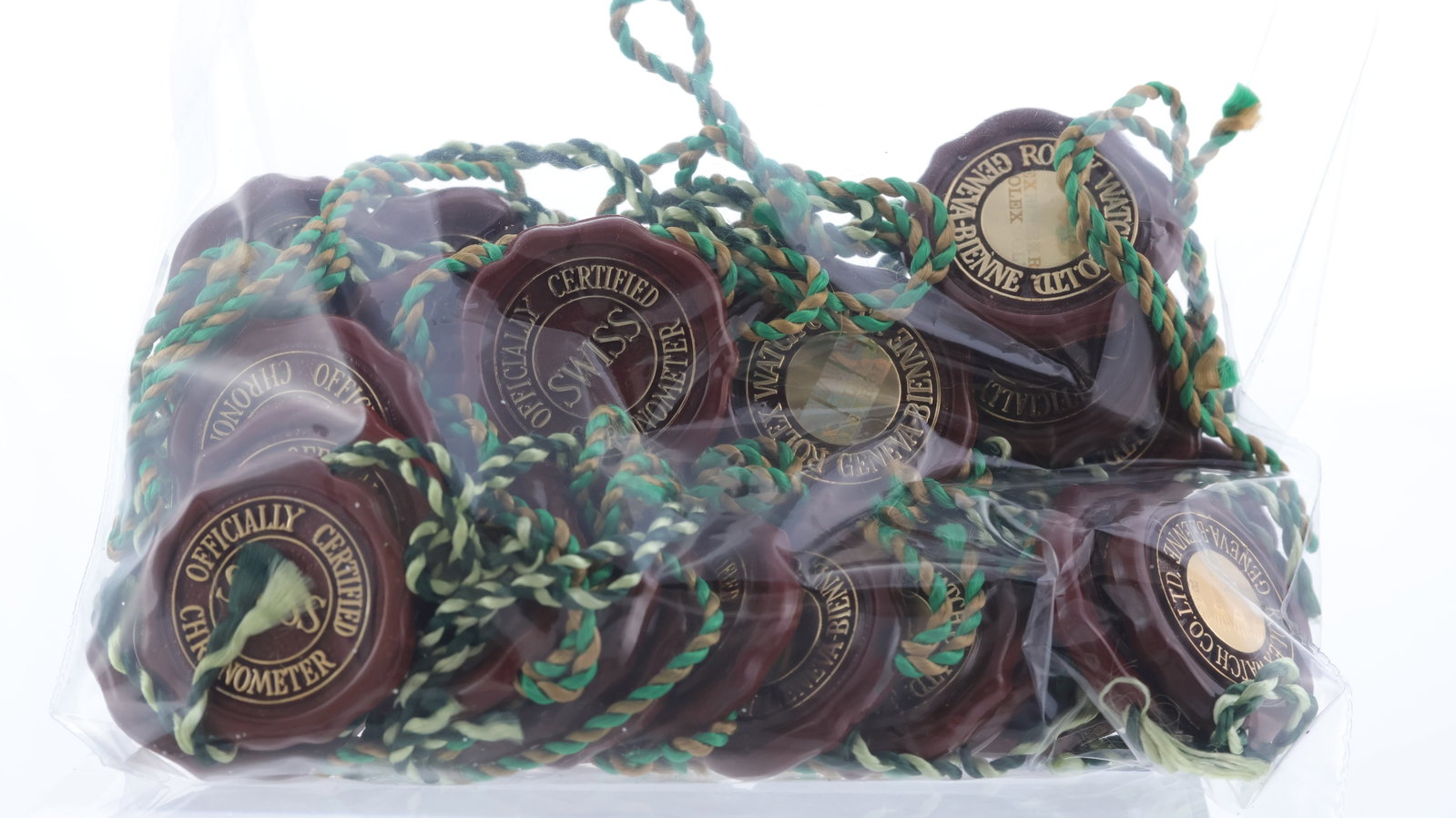A large collection of Rolex red swing tags (1 of 1)