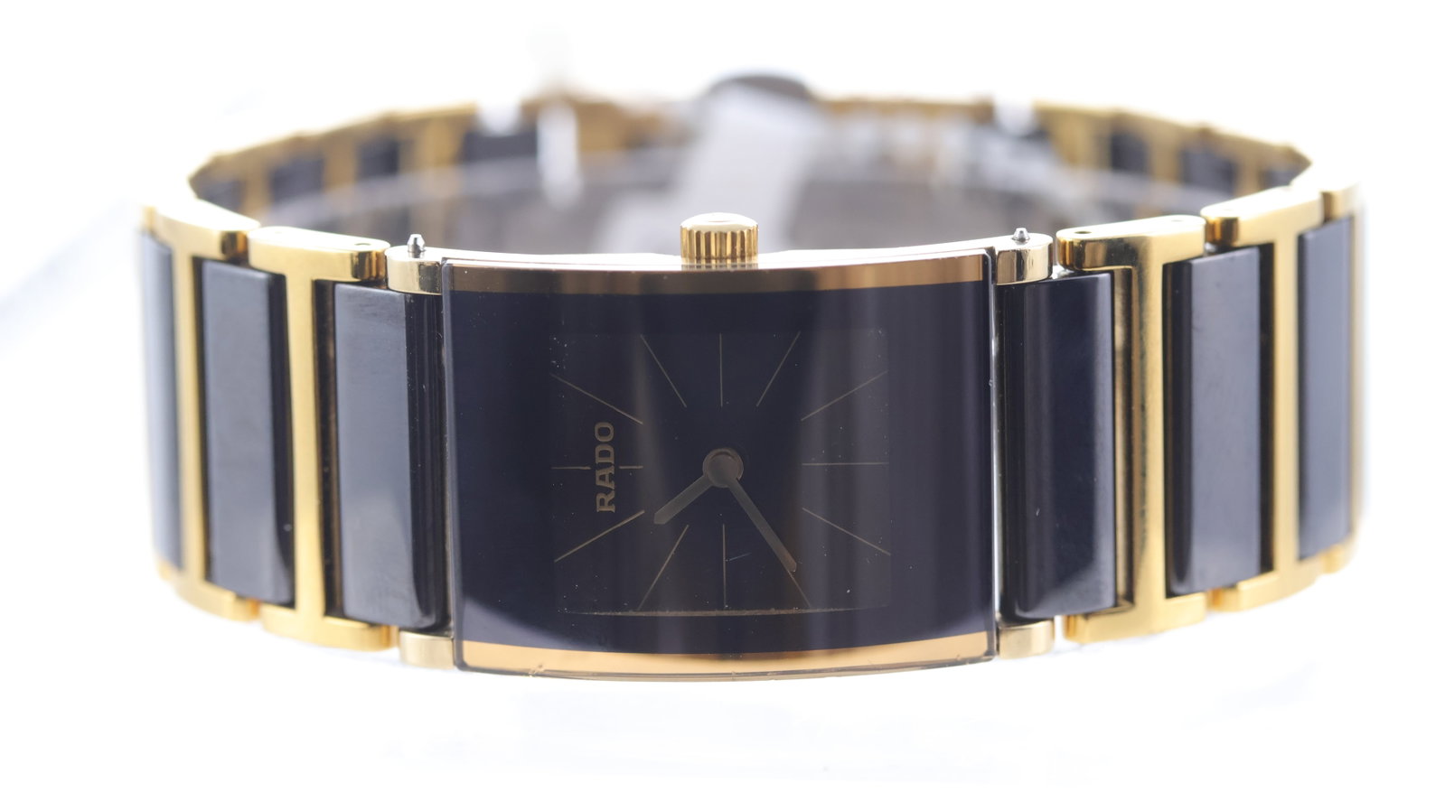 Rado Diastar Ref 153.0789.3: Brand: Rado Model Name: Diastar Reference: 153.0789.3 Movement type: Quartz Dial shape: Rectangular Dial colour: Black Dial features: Baton hour markers Case size: Approx 19mm Case material: