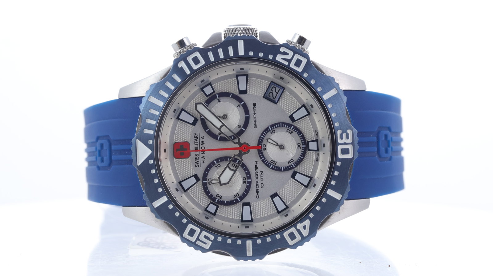 Hanowa Swiss Military Ref 06-4305 with Box and Papers: Brand: Hanowa Model Name: Swiss Military Reference: 06-4305 Movement type: Quartz Box: Full Box Papers: Full Set Papers Papers features: Unsigned/undated Dial shape: Circular Dial colour: Silver Dial