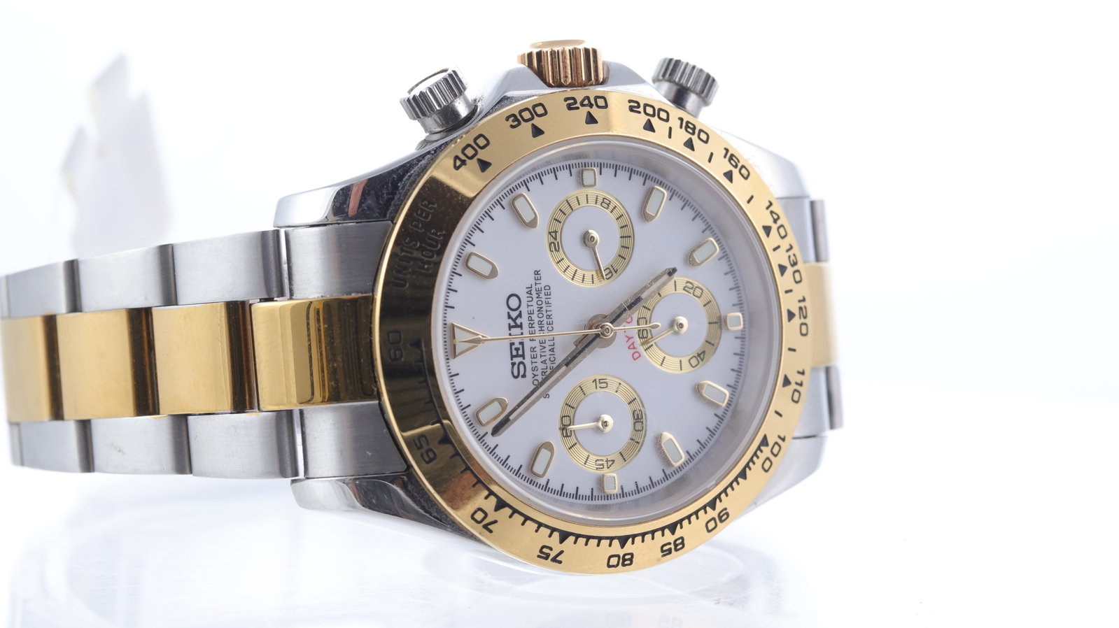 Modified Custom 'Seiko' MecaQuartz Wristwatch 'Daytona' by Moddy's - 2