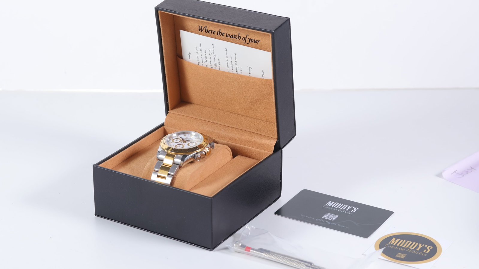 Modified Custom 'Seiko' MecaQuartz Wristwatch 'Daytona' by Moddy's - 7