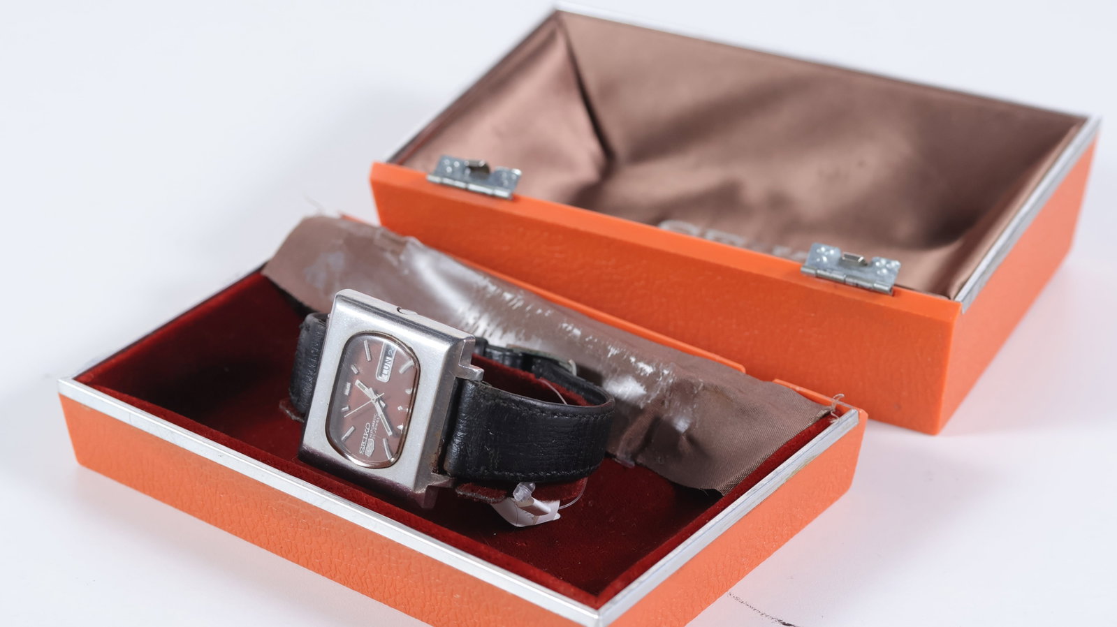 Seiko 5 Automatic 'TV' Ref 6119-5401 with Box Circa 1970s - 6