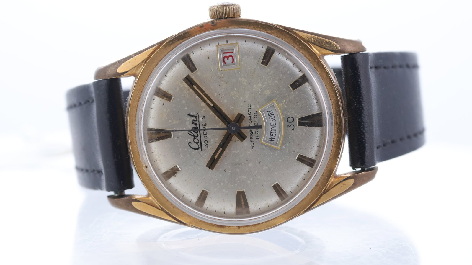 Vintage Colant SuperAutomatic: Brand: Colant Model Name: SuperAutomatic Movement type: Automatic Dial shape: Circular Dial colour: Silver Dial features: