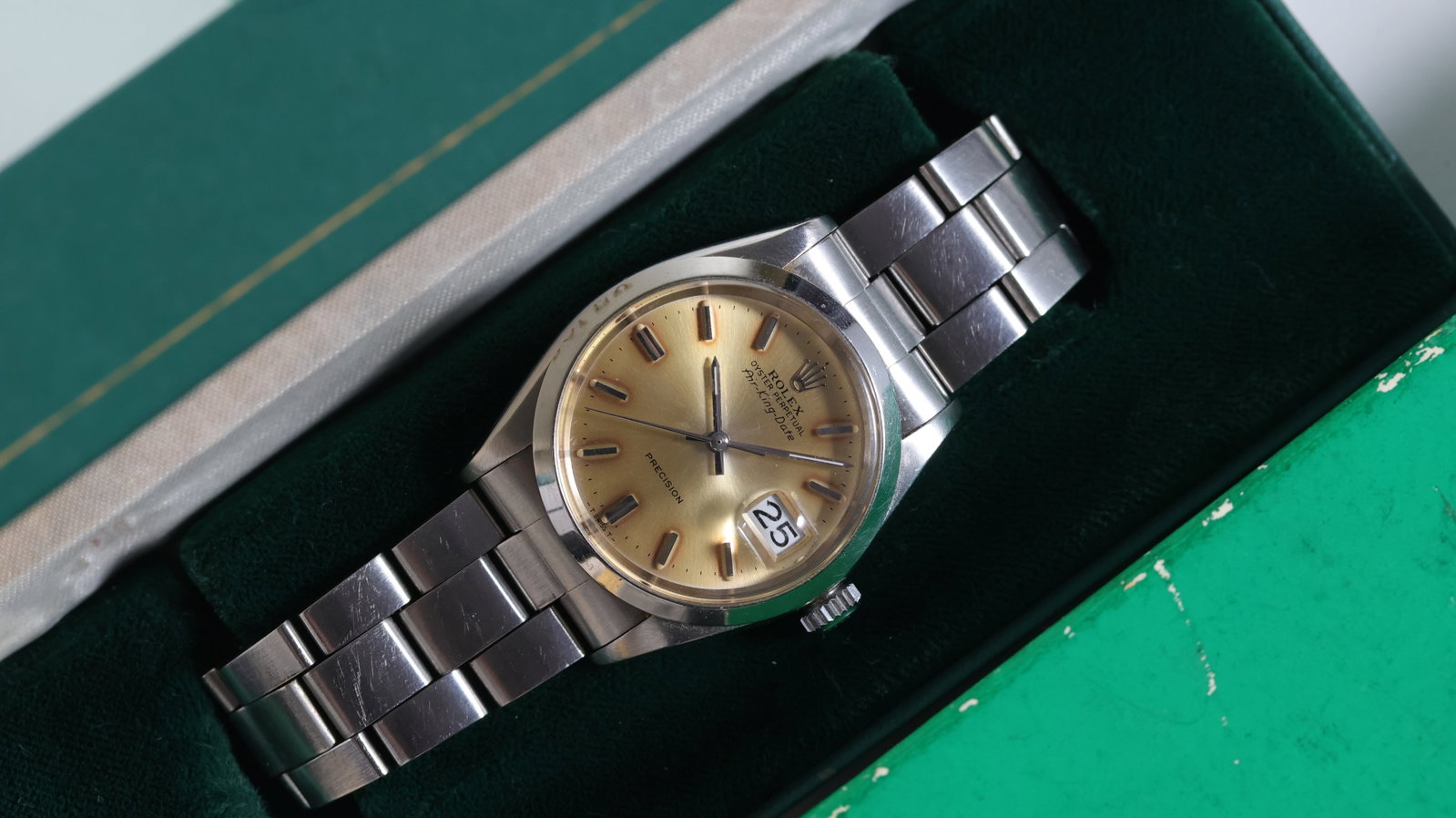 Rolex Air King Ref 5700 with box and papers circa 1971 (1 of 2)
