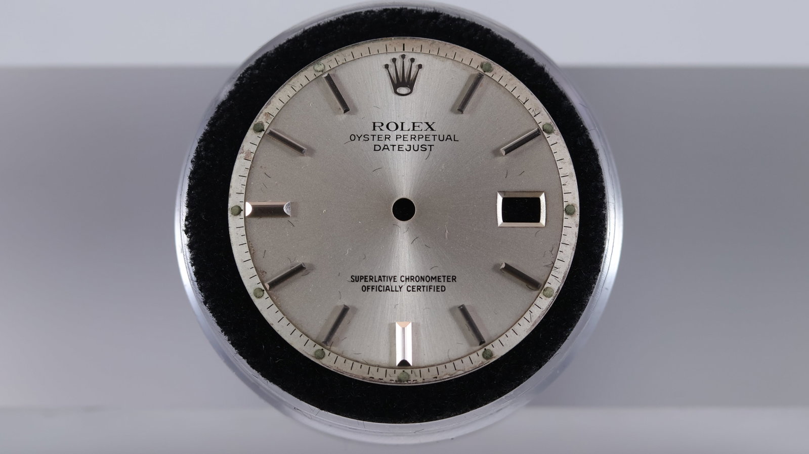 *To Be Sold Without Reserve* Vintage Rolex Datejust 36 Pie Pan Dial for Reference 1601/1603: *To Be Sold Without Reserve* Vintage Rolex Datejust 36 Pie Pan Dial for Reference 1601/1603, Silver