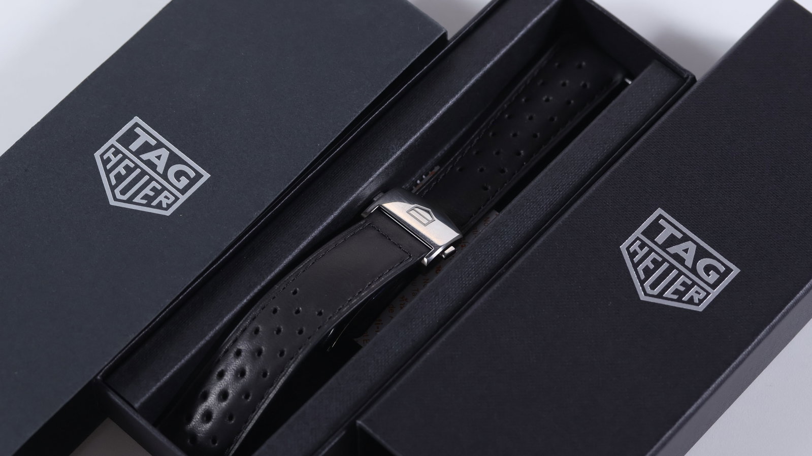 *To Be Sold Without Reserve* Tag Heuer Carrera Leather Strap and Deployant Clasp (1 of 2)
