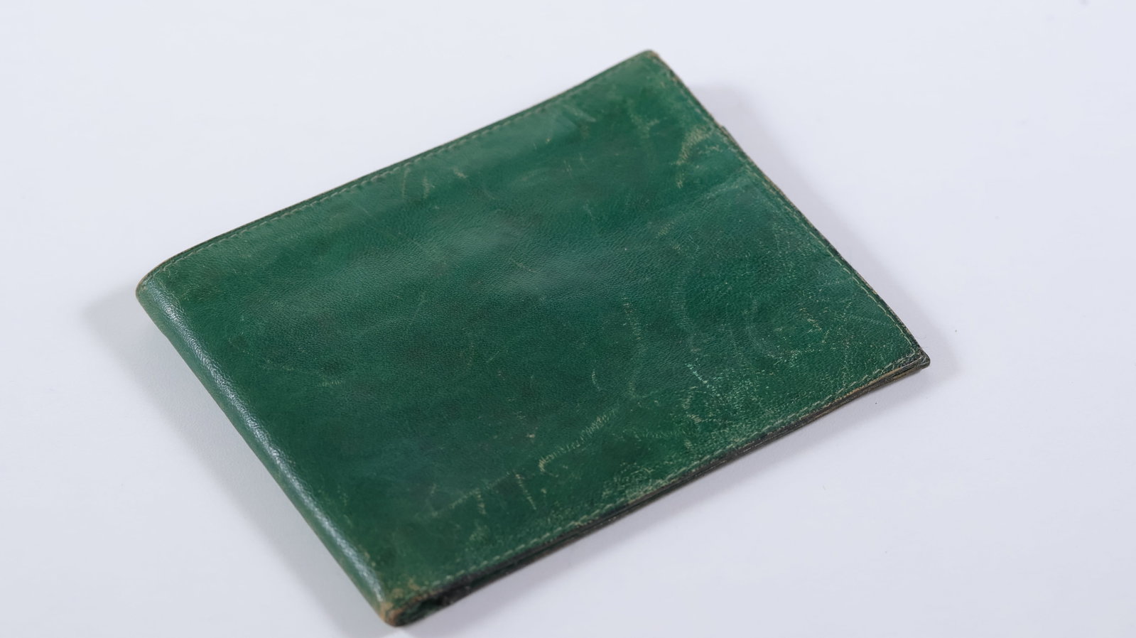 VINTAGE ROLEX GREEN LEATHER WALLET, inner code 56.05.3 (1 of 3)