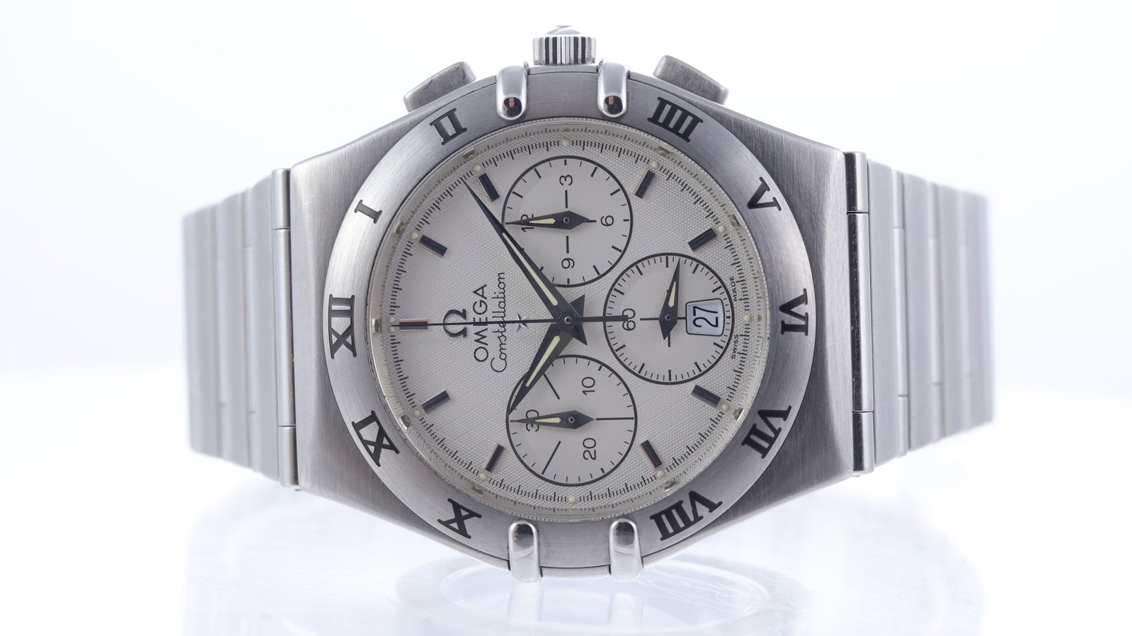 Omega Constellation Chronograph Quartz W/ Service Box - 2