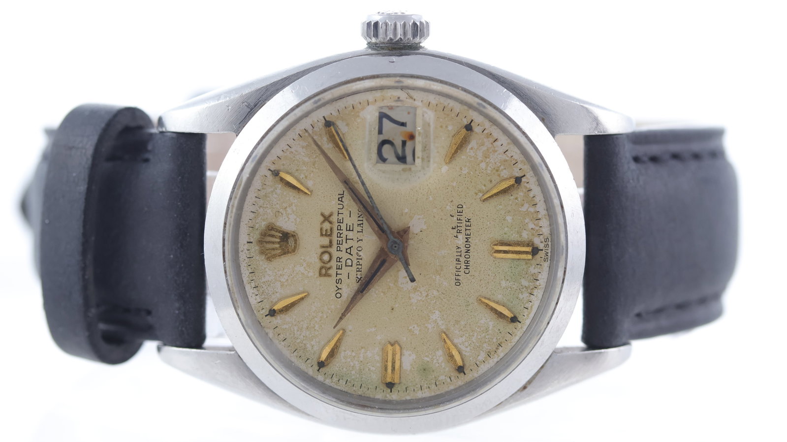 Rare Rolex Oyster Perpetual Date Serpico Y Laino Ref 6534 Circa 1959 (1 of 5)