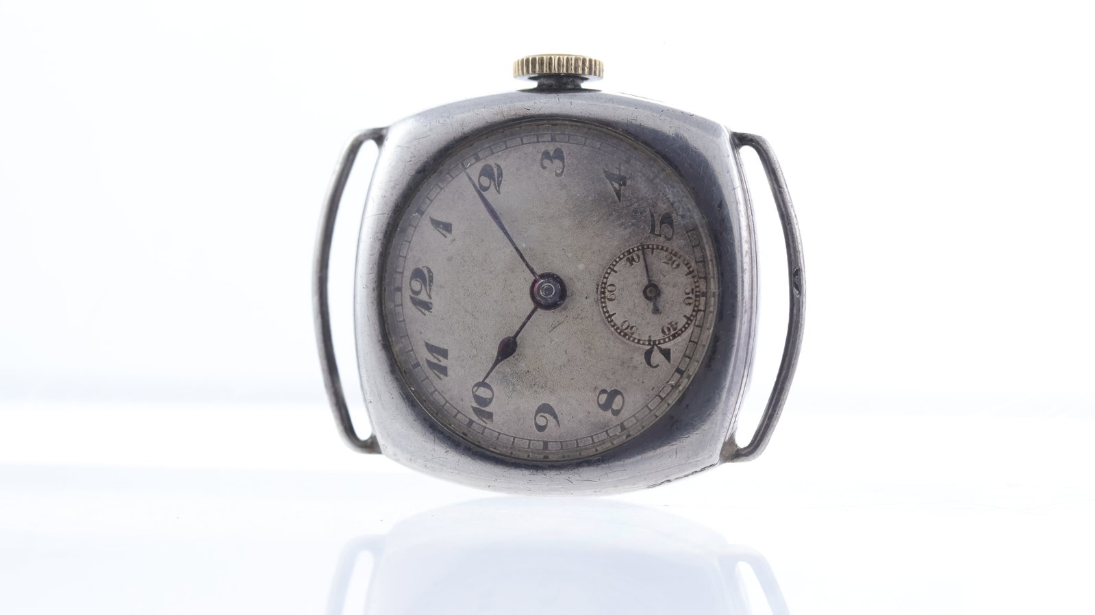 *To Be Sold Without Reserve* 925 Silver Cushion Case Mechanical Wristwatch (1 of 2)