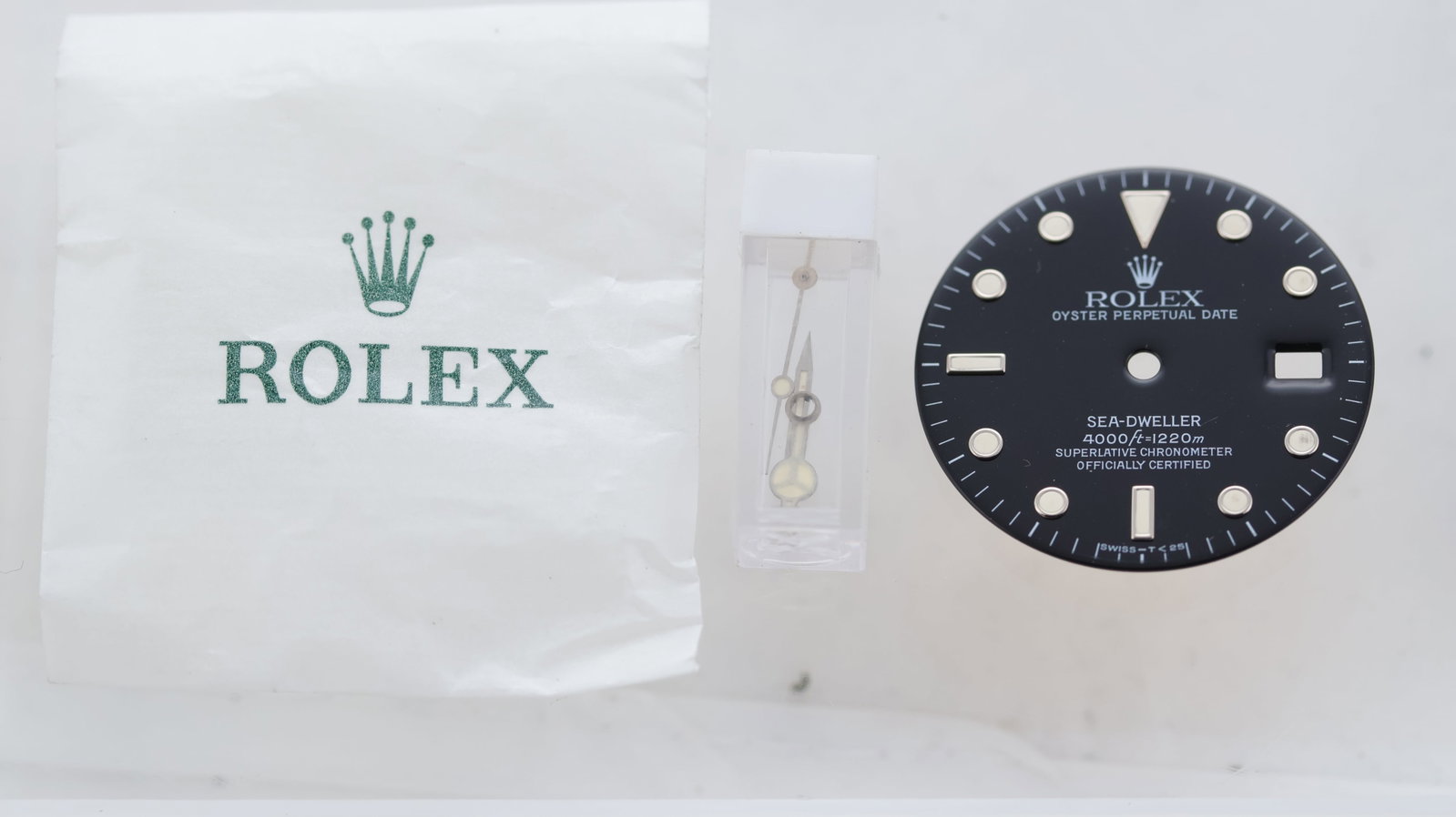 Rolex Sea Dweller 16660 Triple 6 MK1 Gloss Dial and Matching Hands, matching lume Mercedes hands,: Rolex Sea Dweller 16660 Triple 6 MK1 Gloss Dial and Matching Hands, matching lume Mercedes hands, circa 1978