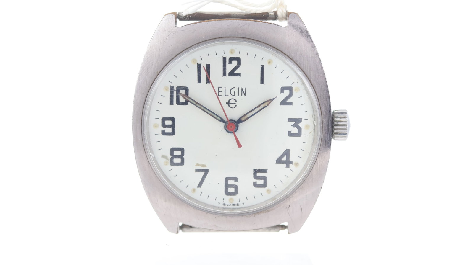 Vintage Elgin Wristwatch Ref 2401: Vintage Elgin Wristwatch Ref 2401, 38mm stainless steel case, ETA 3270 21 jewels, manual wind, currently running.