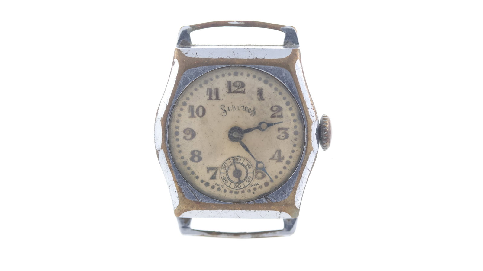 *To Be Sold Without Reserve* Services by Bentima Vintage Watch: *To Be Sold Without Reserve* Services by Bentima Vintage Watch, arabic Breguet numerals, chrome topped case, 26mm, not running.