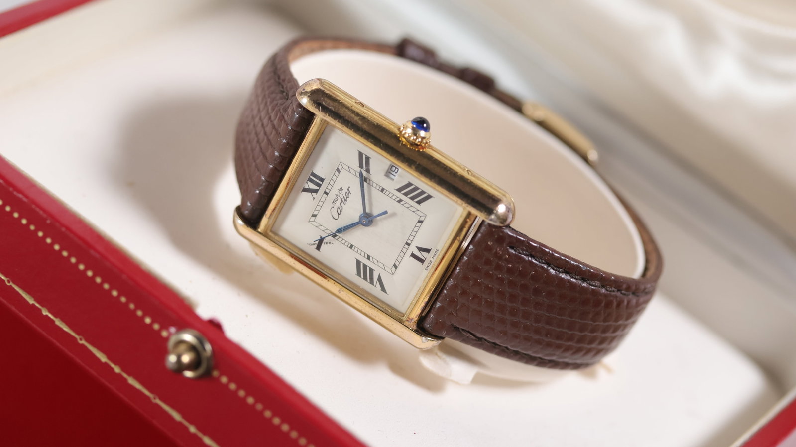 Cartier Must De Cartier Tank Ref 2413 with Box and Papers 2000 (1 of 7)