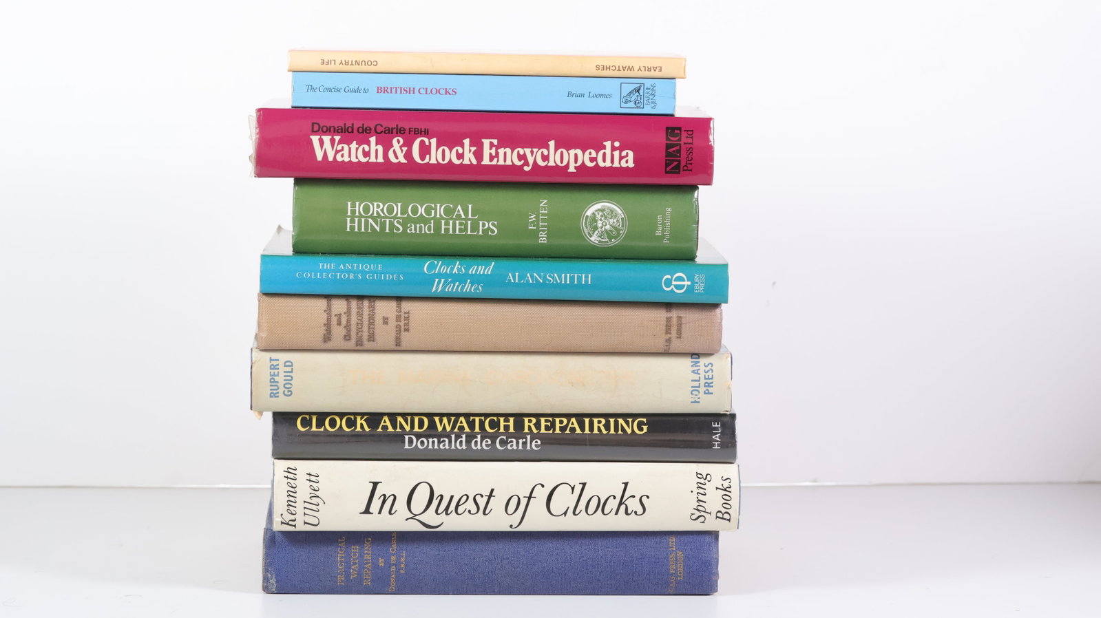 A Job Lot of Horology Books – Clocks, Watches & Watchmaking (1 of 2)