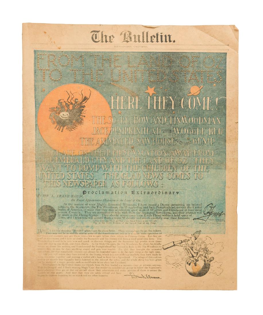 Rare Oz in San Francisco Bulletin 1904 (1 of 2)