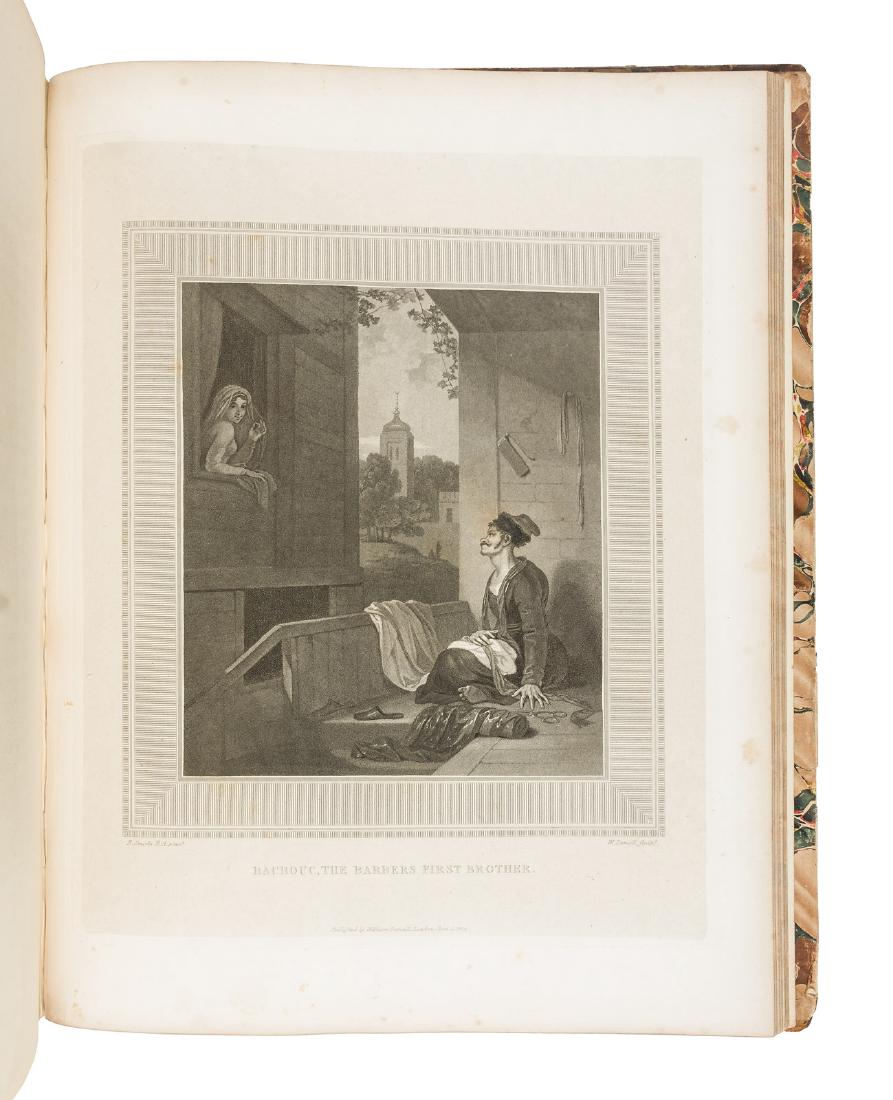 The Adventures of Hunch-Back 1814: Heading: (Arabian Nights) Author: Title: The Adventures of Hunch-Back, and the Stories Connected with it (from the Arabian Nights Entertainments.) With illustrative Prints, engraved by William Daniell