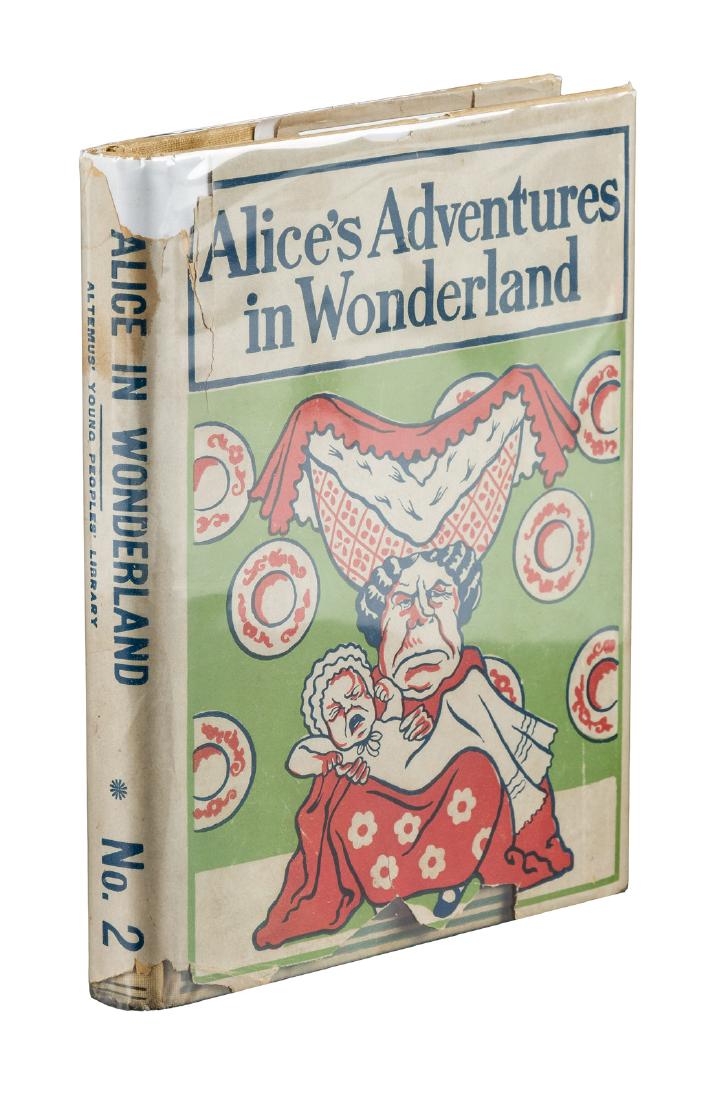 Altemus Alice in Wonderland with dust jacket: Heading: Author: Carroll, Lewis Title: Alice's Adventures in Wonderland Place Published: Philadelphia Publisher:Henry Altemus Company Date Published: [1897] Description: 16