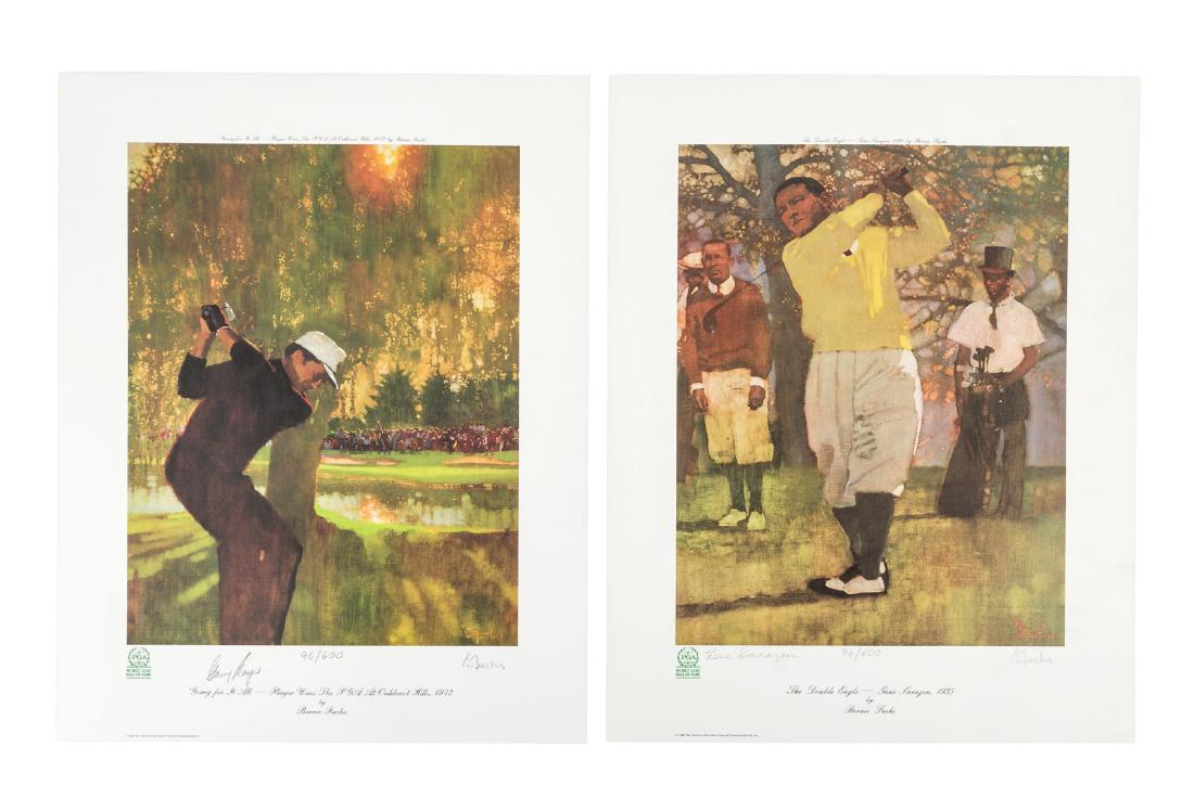 Signed prints of Golfing legends (1 of 3)