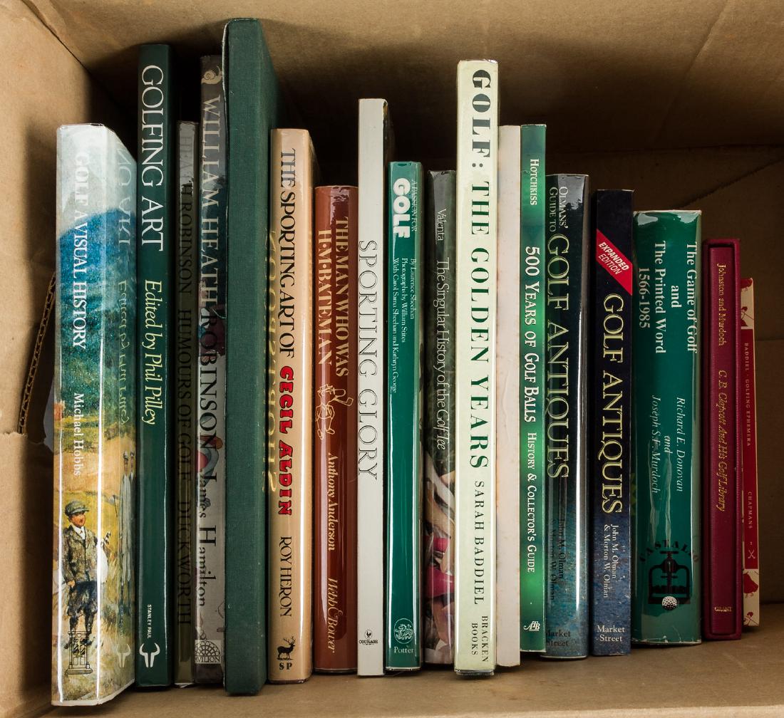 18 volumes on golfing art and collectibles (1 of 1)