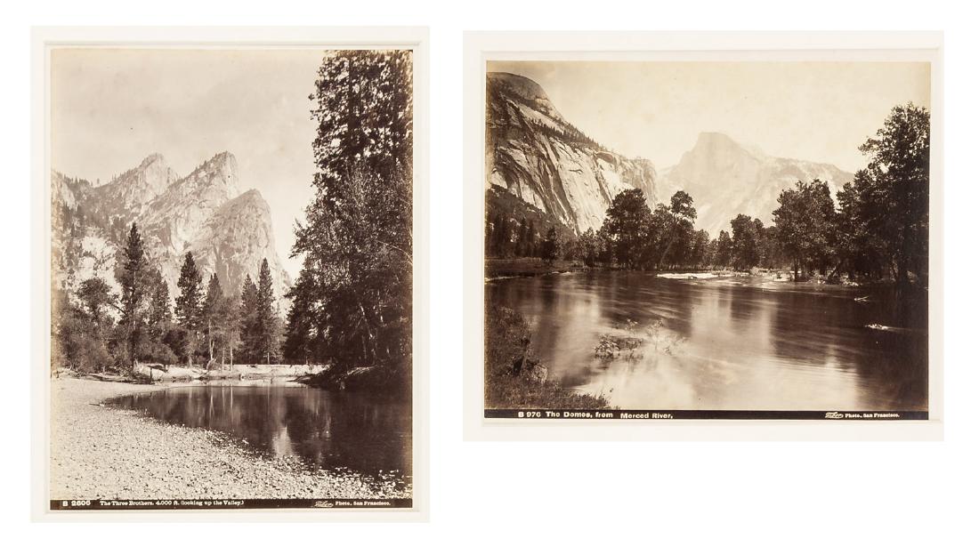 Two albumen photographs of Yosemite, California (1 of 1)