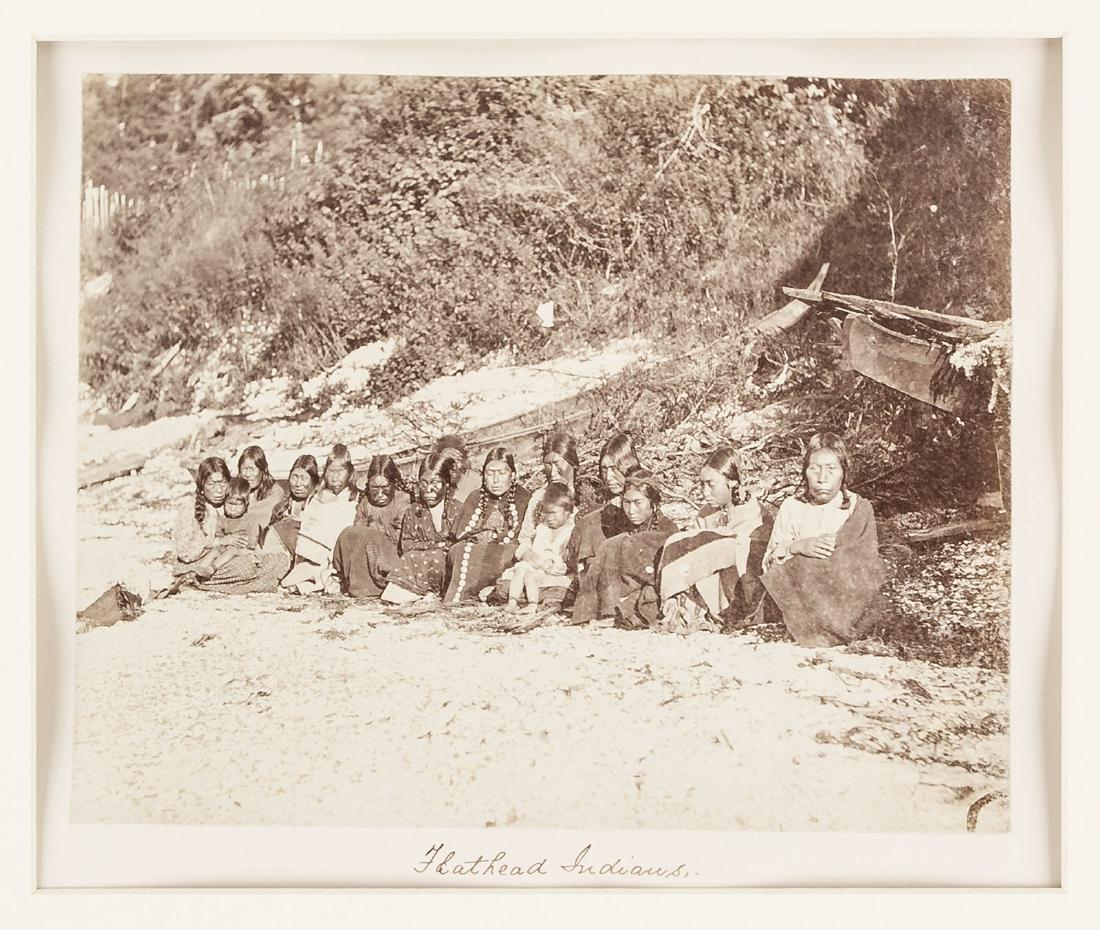Flathead Indians - albumen photograph (1 of 2)