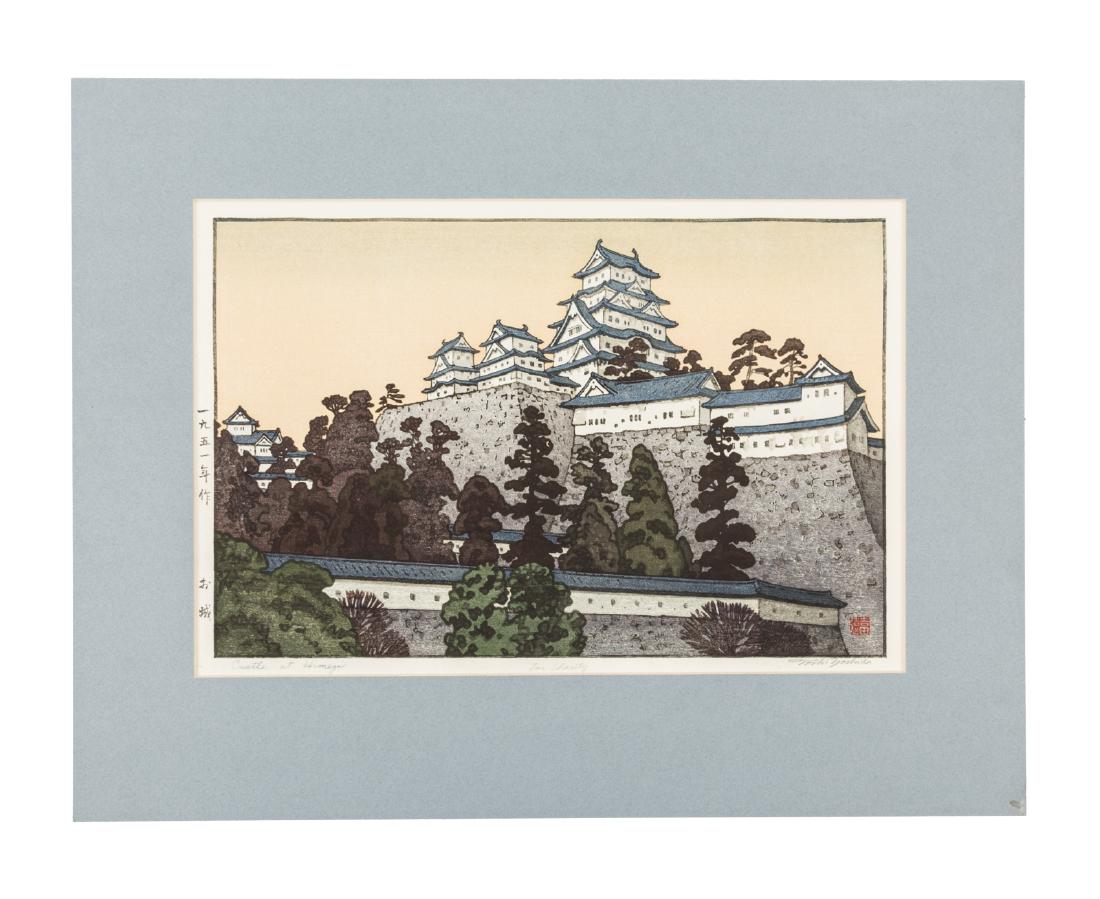 Oshiro, the Castle at Himeji Toshi Yoshida: Heading: (Japanese Print) Author: Yoshida, Toshi Title: Oshiro, the Castle at Himeji (Oshiro Himejijo) Place Published: Japan Publisher: Date Published: 1951 Description: Co