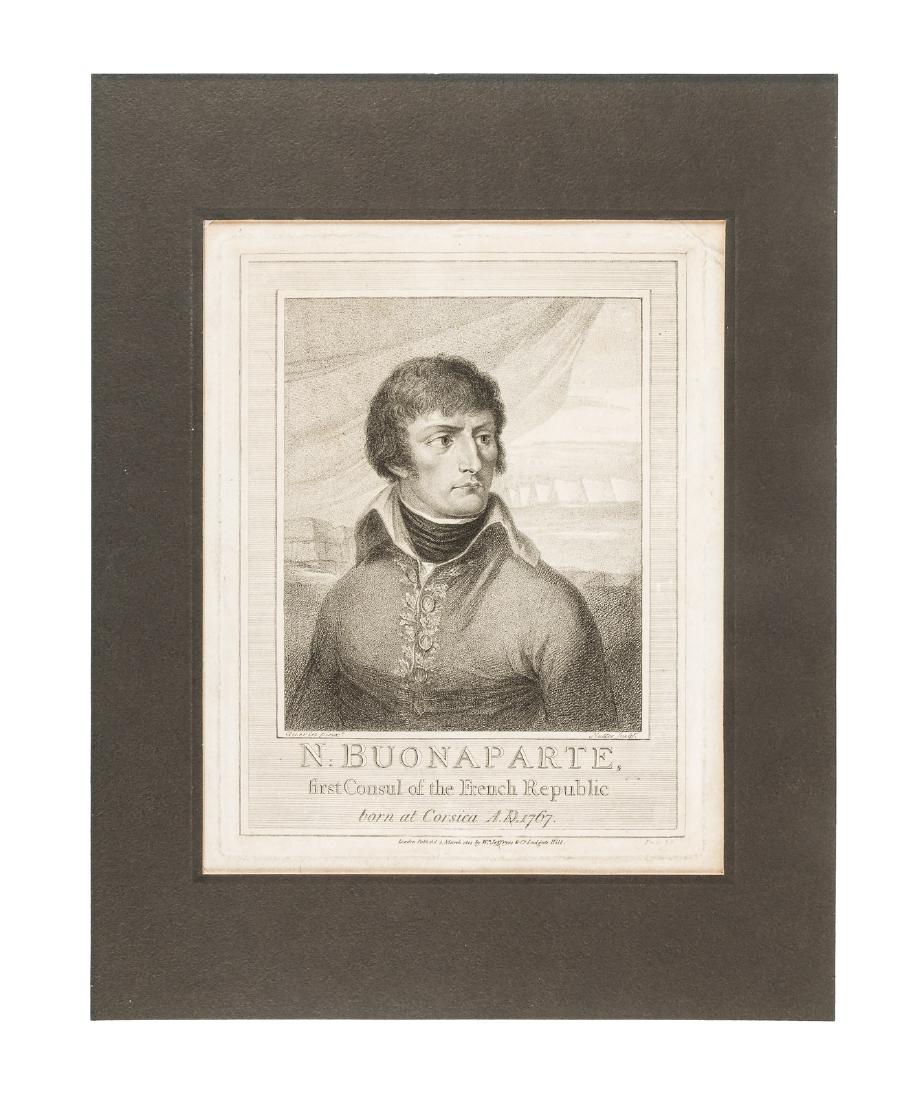 Rare engraving of Napoleon Bonaparte 1801 (1 of 3)