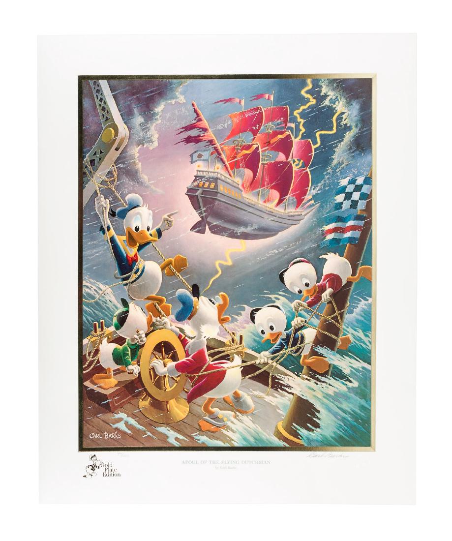 Carl Barks Donald Duck lithograph Afoul of the Flying (1 of 5)